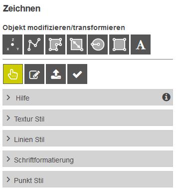 Überblick Zeichenwerkzeuge